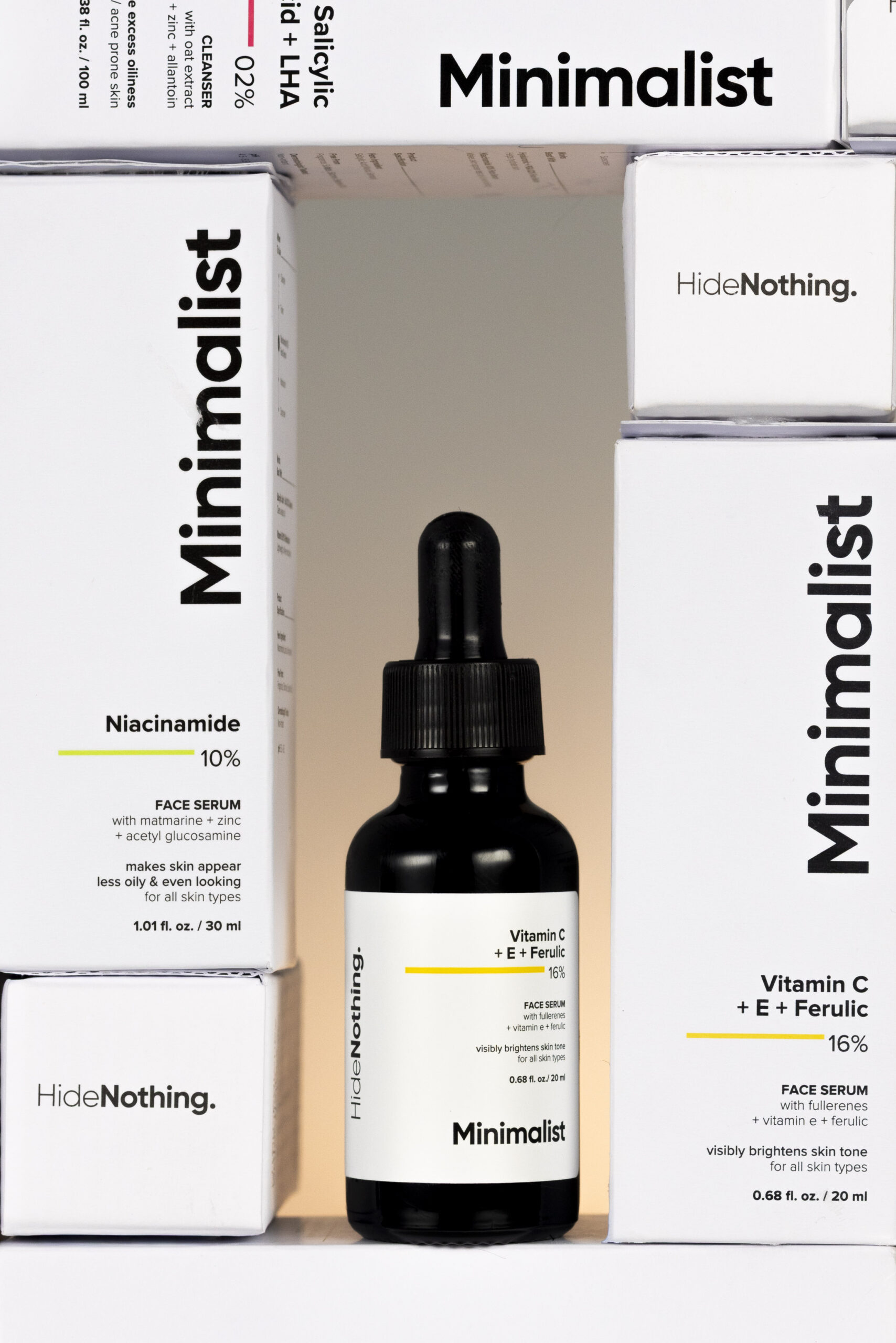 Minimalist product line photograph