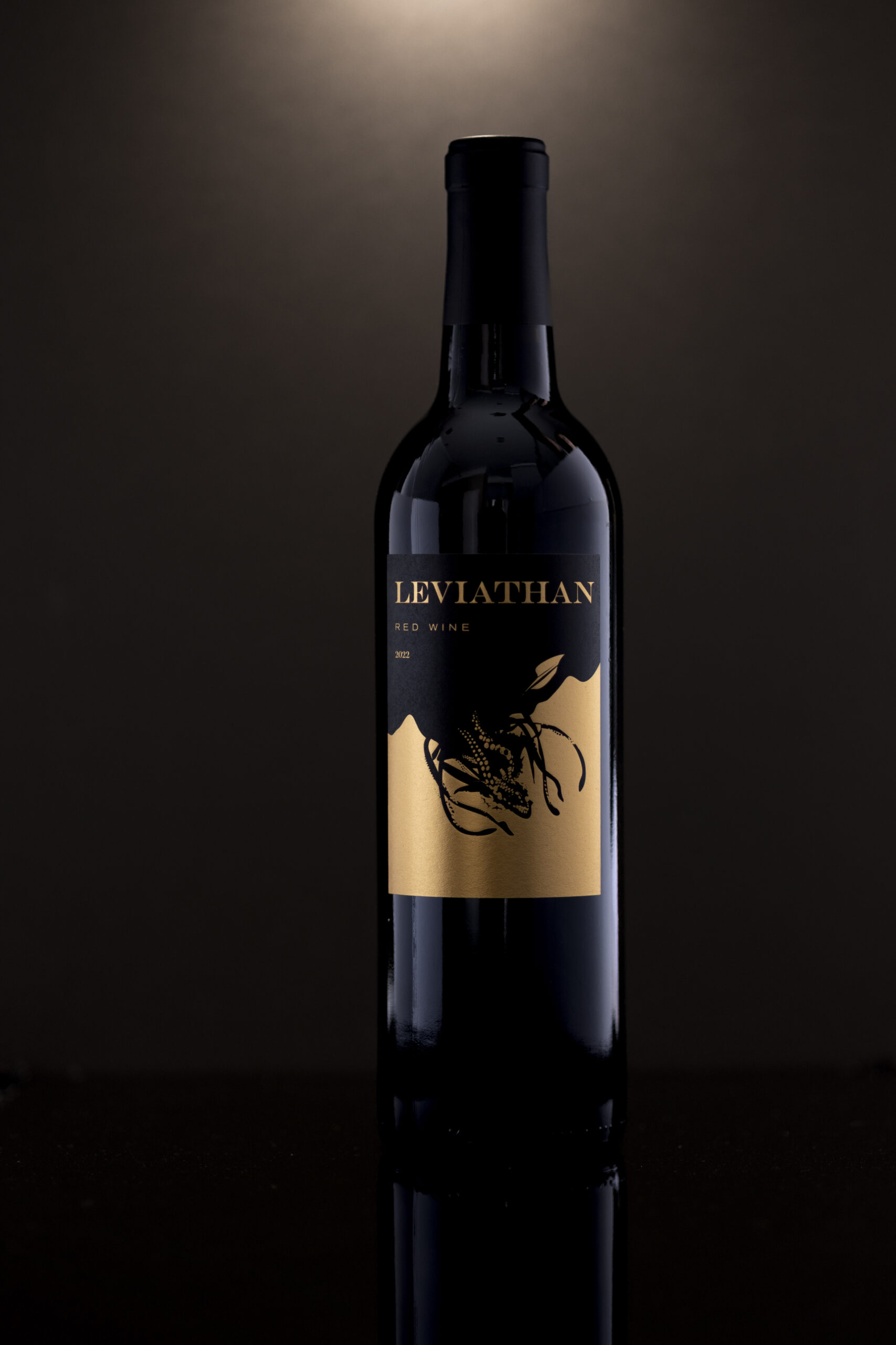 Leviathan wine bottle product photograph