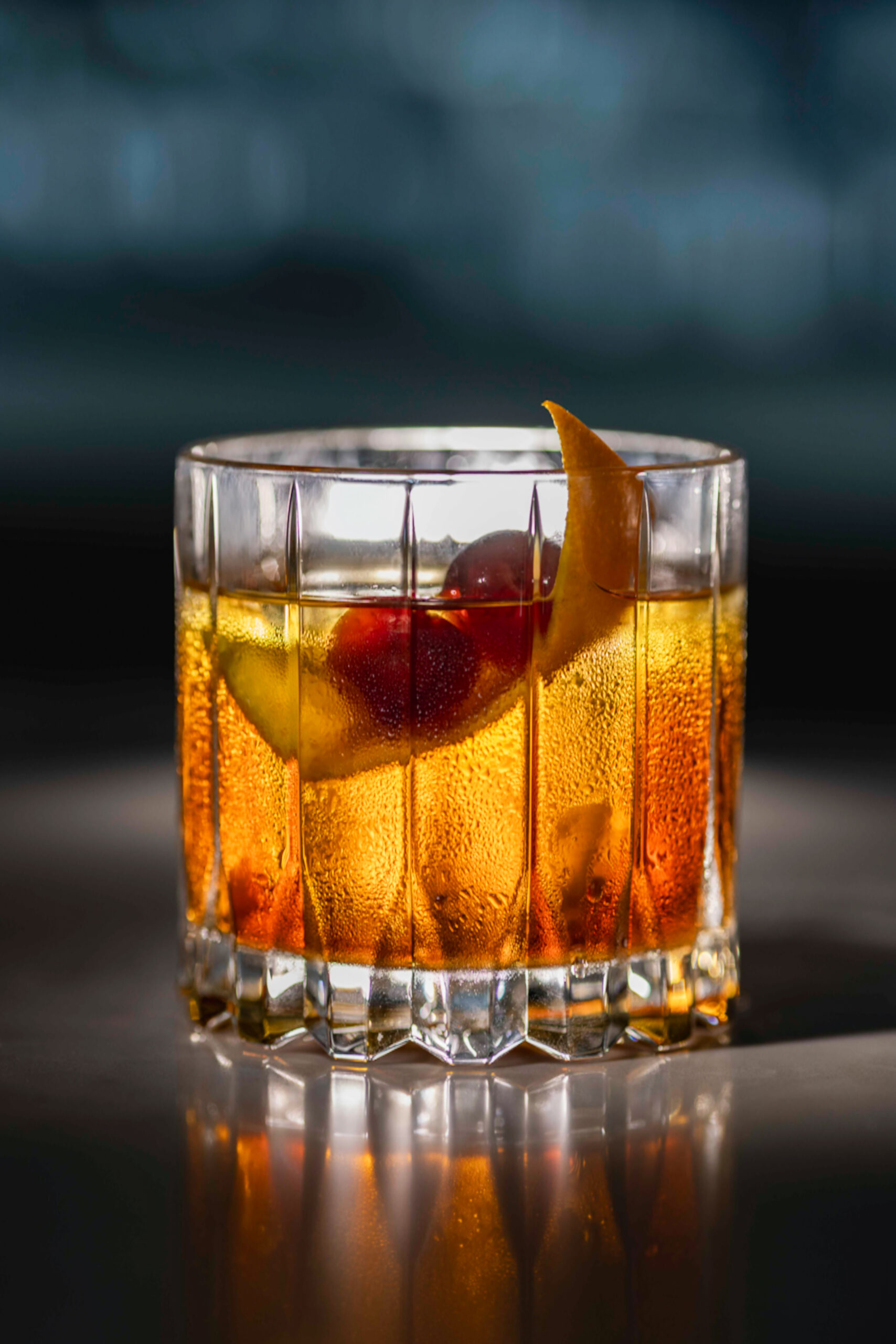 Old Fashioned cocktail photograph