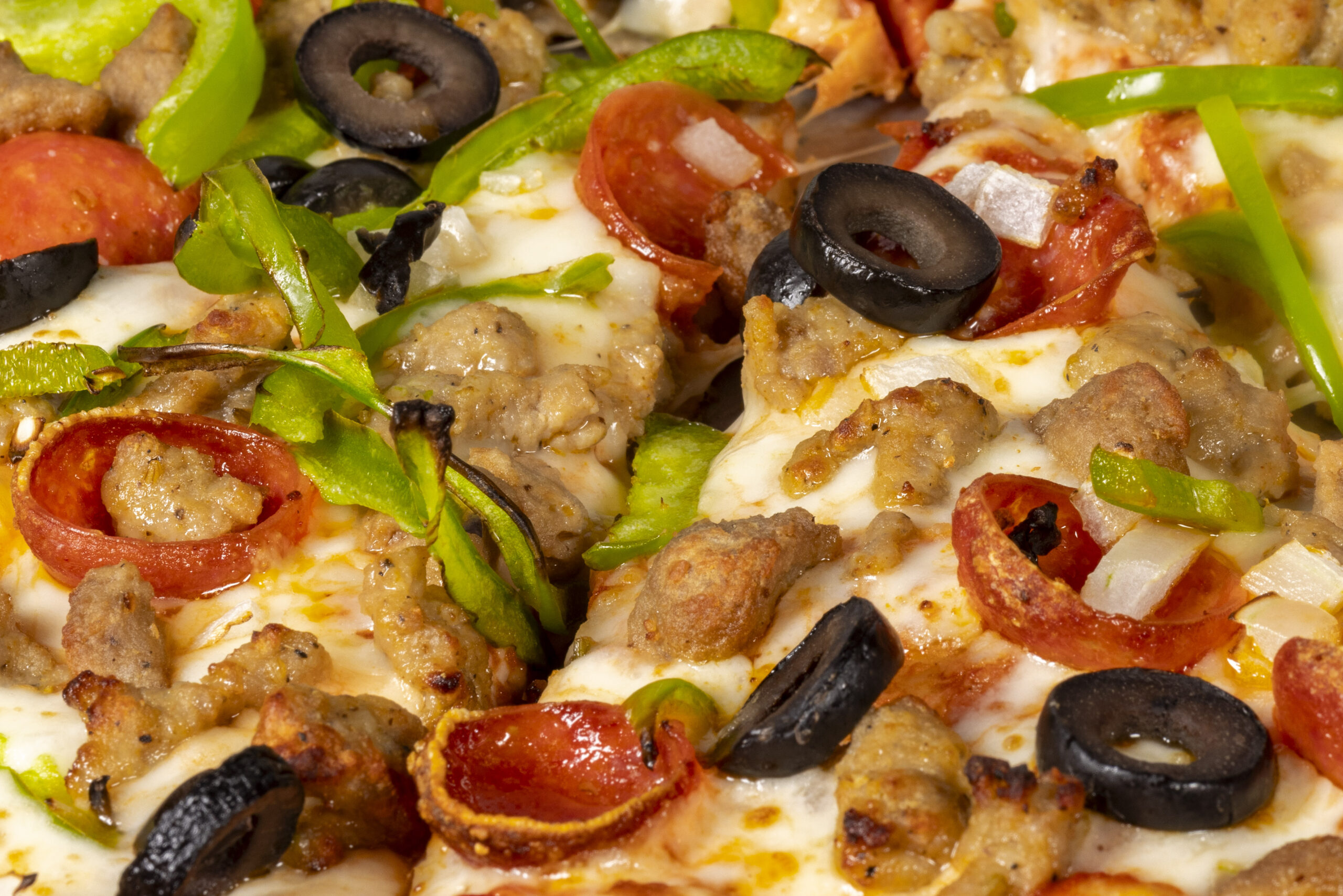 Pizza menu photography