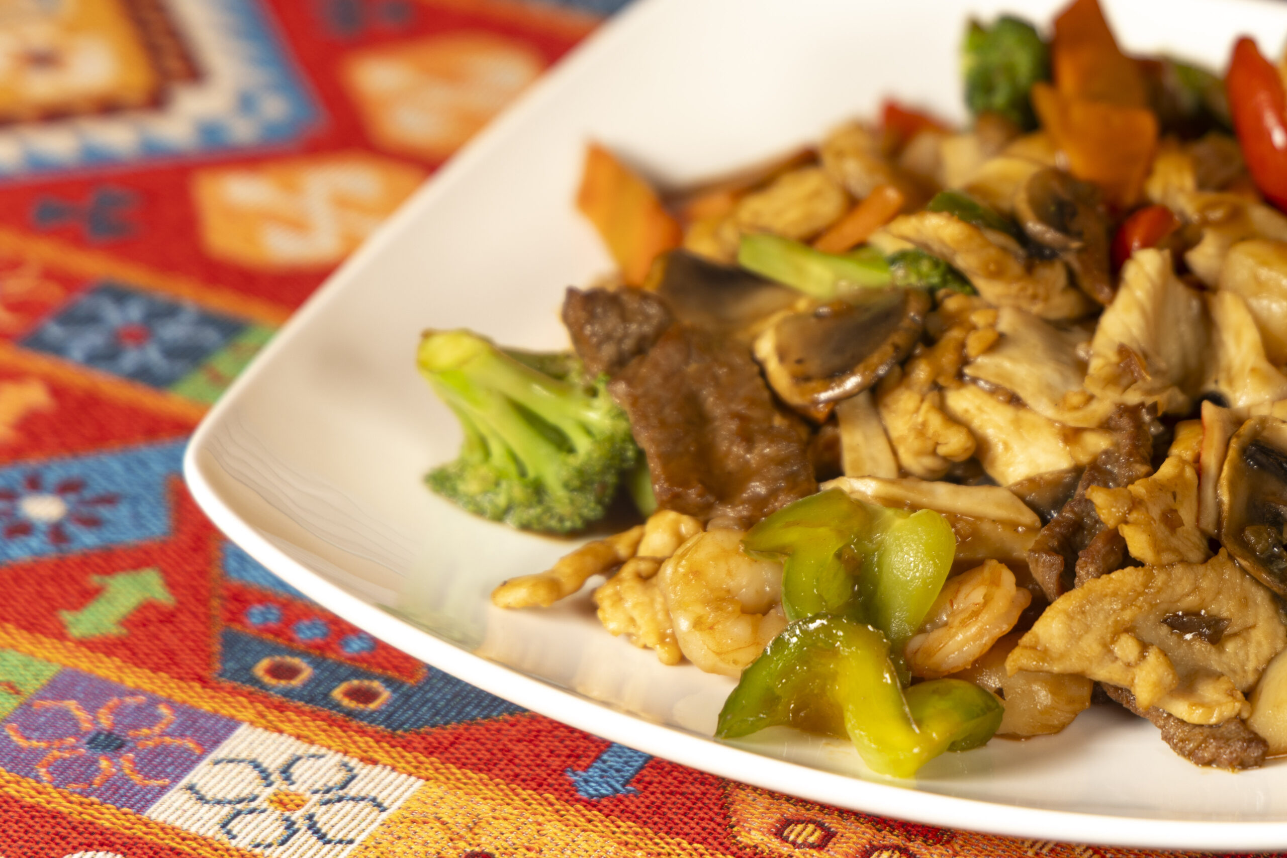 Turan Uyghur Kitchen plated food photograph